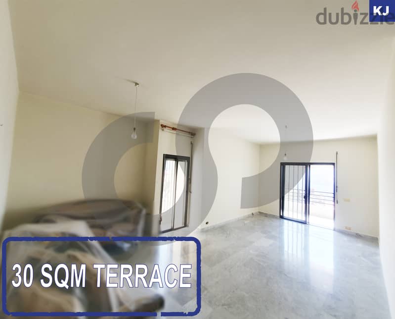 30 SQM TERRACE - covered parking spot IN SHEILEH ! REF#KJ01516 ! 0