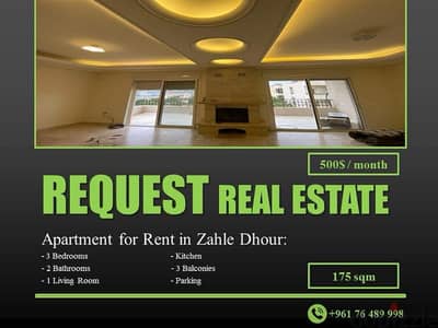 Apartment 175 sqm for Rent in Zahle Dhour | شقة للايجار في ضهور زحلة