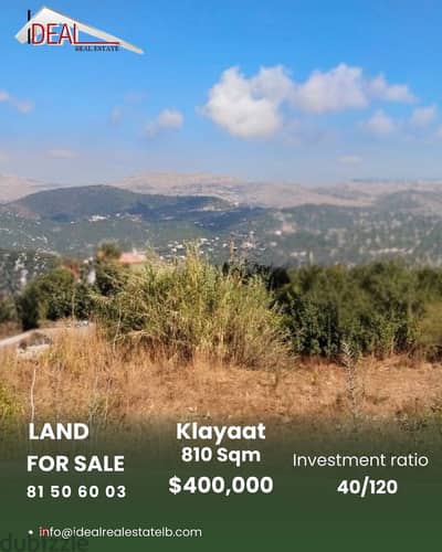 810 SQM Land for sale in Klaayat REF#KZ264