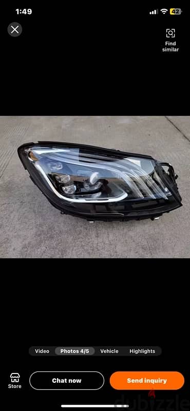 Mercedes-Benz S-class headlight