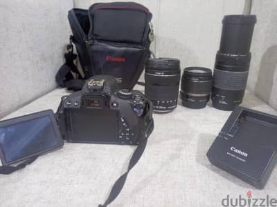 Canon D650 with 3 lenses