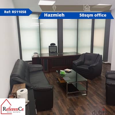 Office with all amenities in Hazmiyeh مكتب مع كافة المرافق في الحازمية