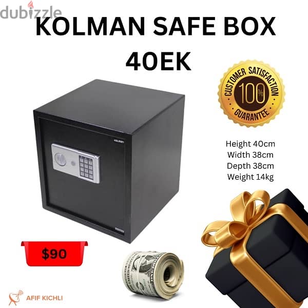 Kolman Safe Box all Sizes New 12