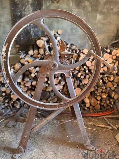 Antique corn grinder