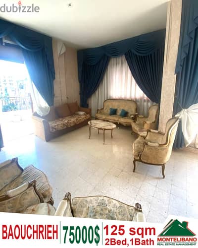 125 Sqm Apartment for sale in Baouchrieh with city view