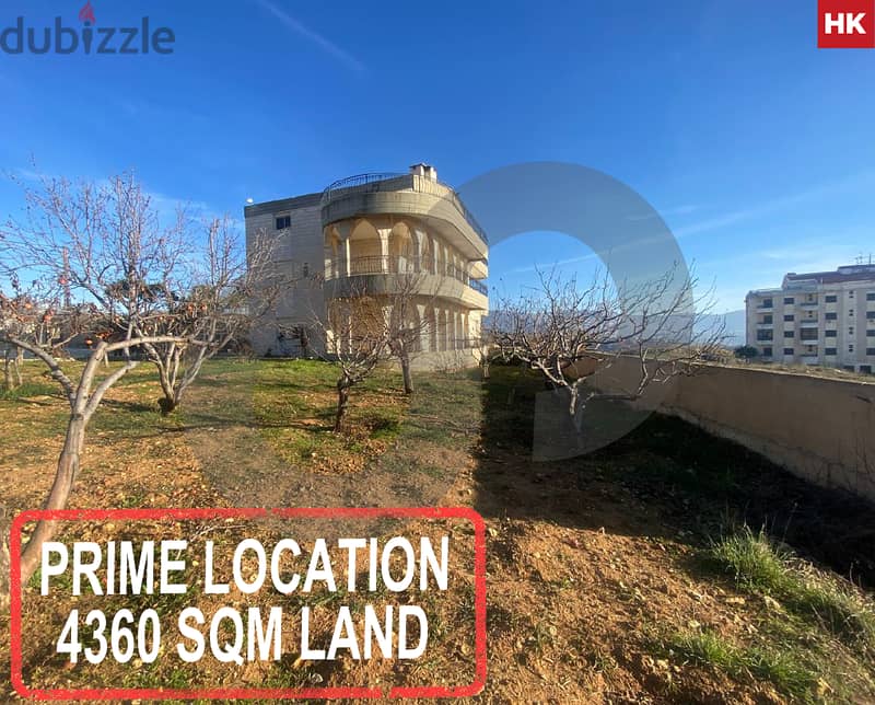 Prime Location  4360 sqm land-Rwaysat Sawfar/رويسات صوفر REF#HK116166 0