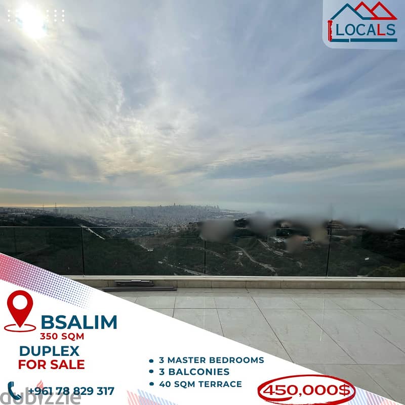 350 SQM Duplex For Sale in Bsalim 0