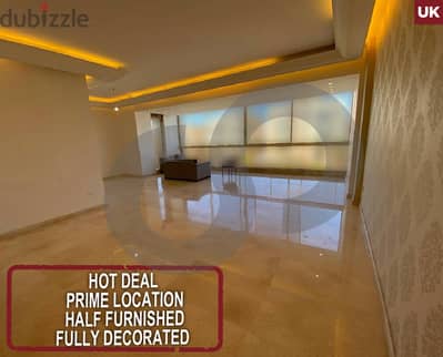 Prime Location, half furnished, fully decorated- Jnah REF#UK118673