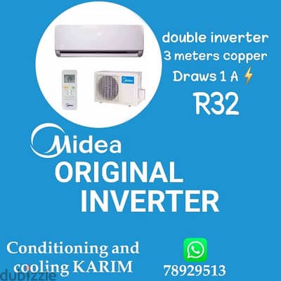 Ac midea original 9000 Duble inverter , gaz R32 5gear