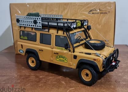 diecast almost real land rover defender camel trophy