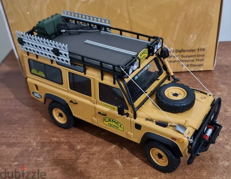 diecast almost real land rover defender camel trophy 1