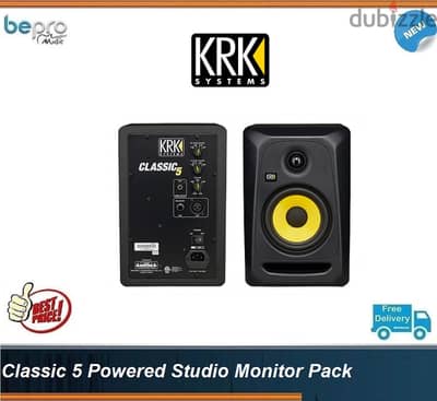 KRK Classic 5 Powered Studio Monitor Pack,CL5G3 Classic 5 each