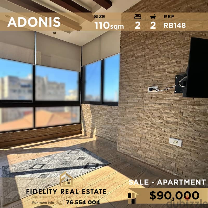 Apartment for sale in Adonis RB148 شقة غير مفروشة للبيع في ادونيس 0