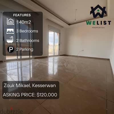 140sqm Apartment for sale in Zouk Mikael   REF: MA25JSZM140