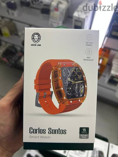 Green lion carlos santos smart watch orange Exclusive & new offer