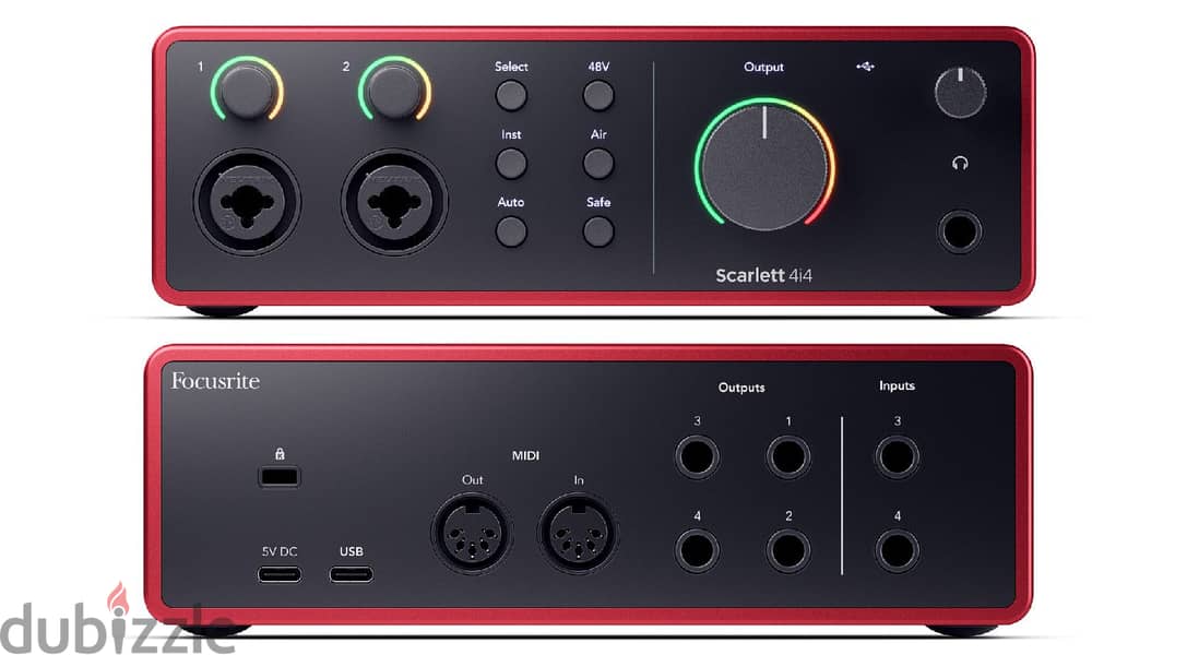 Focusrite Scarlett 4i4 G4,4th Gen USB Audio Interface 3