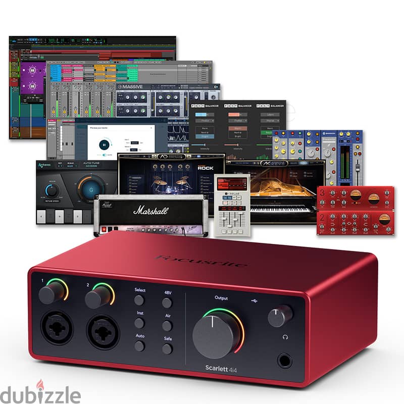 Focusrite Scarlett 4i4 G4,4th Gen USB Audio Interface 4