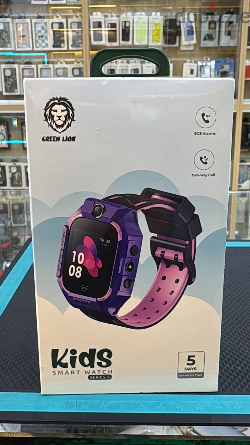 Green lion kids smart watch series-5 purple 0