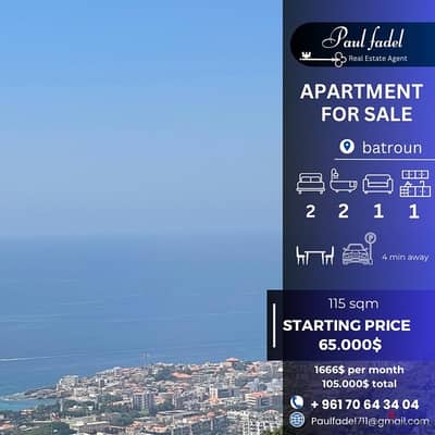 apartment for sale with open sea view