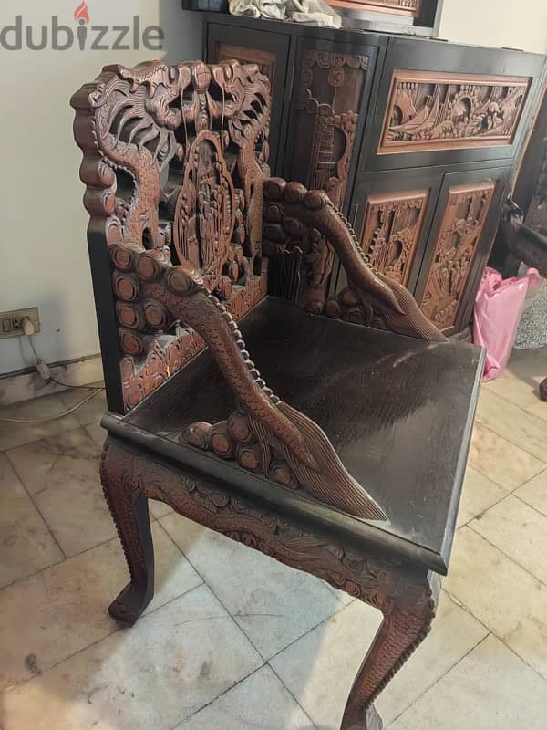 Two Vintage Hong Kong Chairs 1