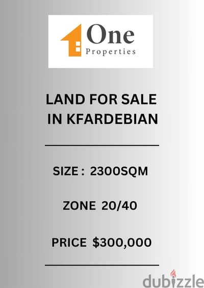 LAND FOR SALE IN KFARDEBIAN