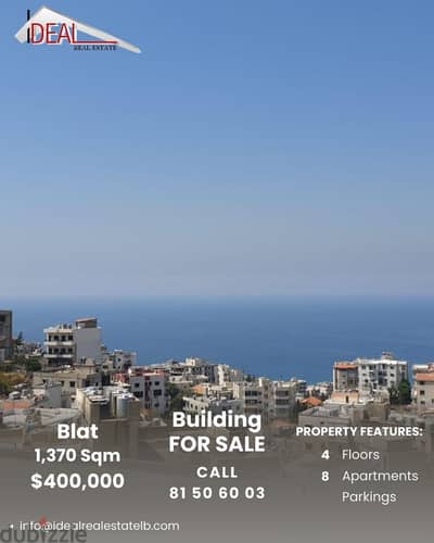 1,370 sqm Building for sale in Blat Jbeil REF#JH17495