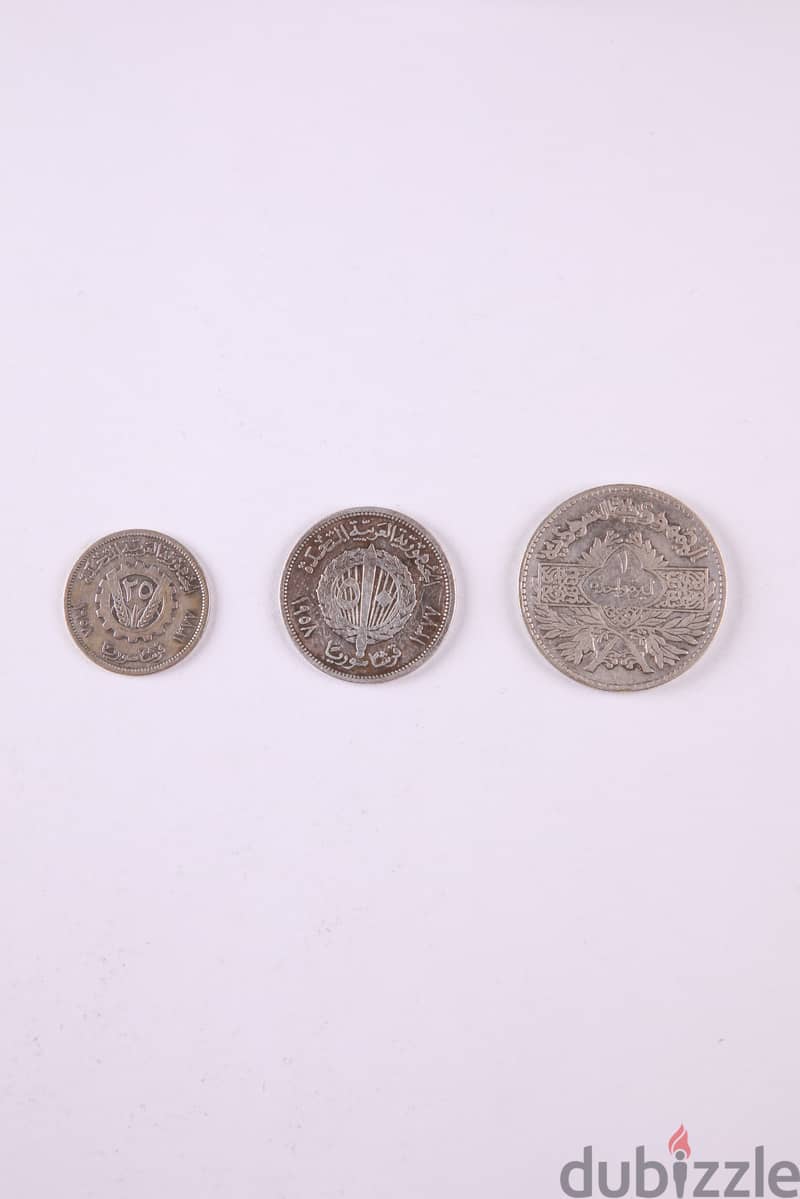 Syria Silver Coins عملات فضة سورية 0