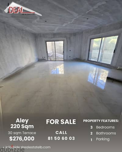 230 SQM Apartment with Terrace for sale in Aley REF#RB6031