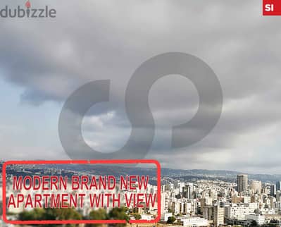 MODERN / NEW - PANORAMIC CITY VIEW IN ACHRAFIEH ! REF#SI118730 !