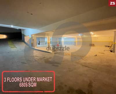 610 sqm Industrial warehouse  for sale in Msaytbeh REF#ZS118733