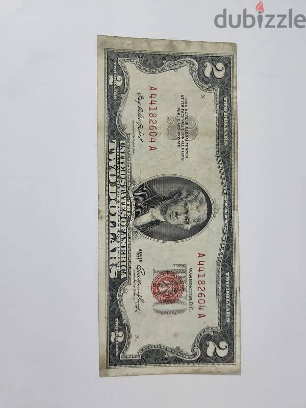 2 dollar note 1953 0