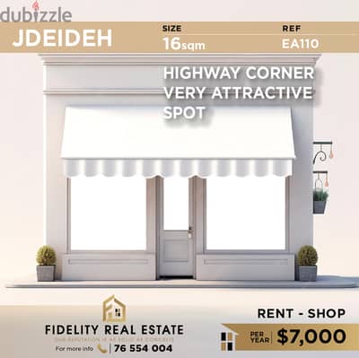 Shop for rent in Jdeideh EA110 محل تجاري للايجار في الجديدة