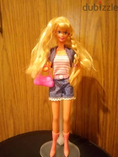 STROLLIN FUN Barbie Mattel1995 Rare Vintage great doll wearing+Boots.