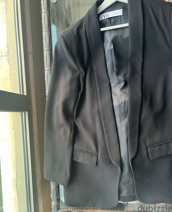 zara blazer black 3