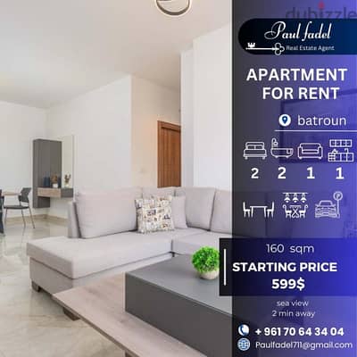 apartment for rent in batroun