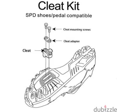 Bike pedal cleats