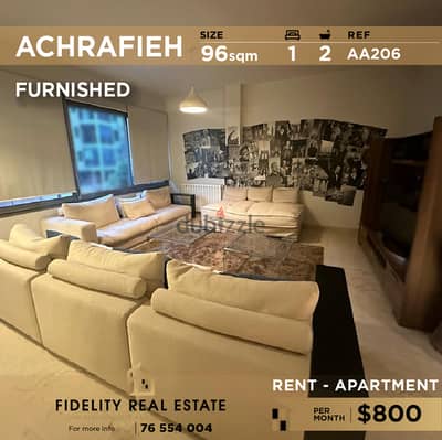 Apartment for rent in Achrafieh AA206 شقة للإيجار في الأشرفية