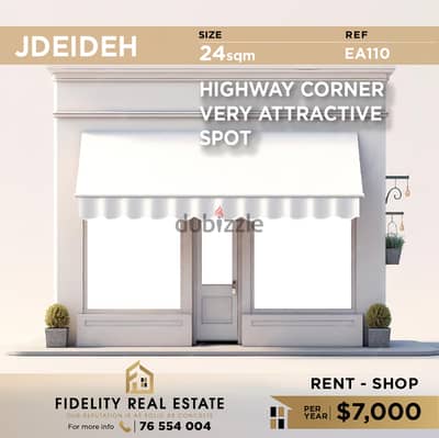 Shop for rent in Jdeideh EA110 محل تجاري للايجار في الجديدة