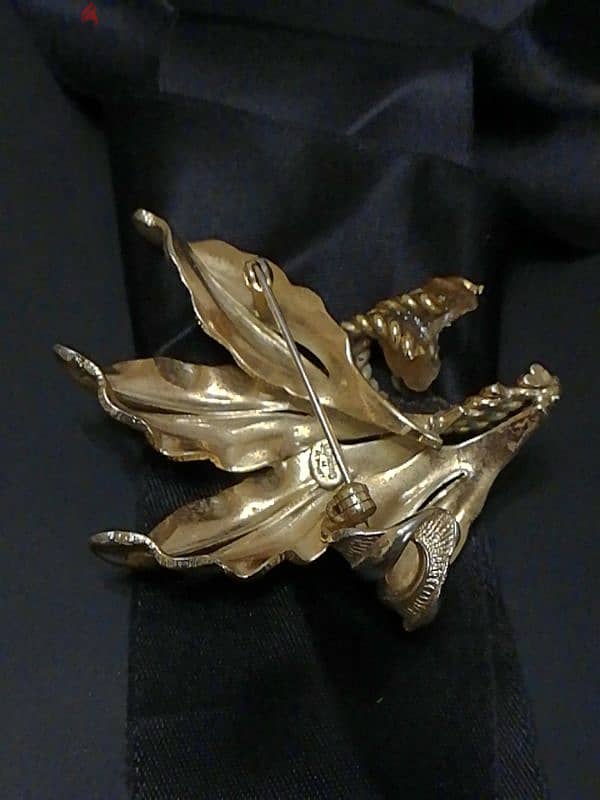 vintage Dior Germany brooch gold plated 2