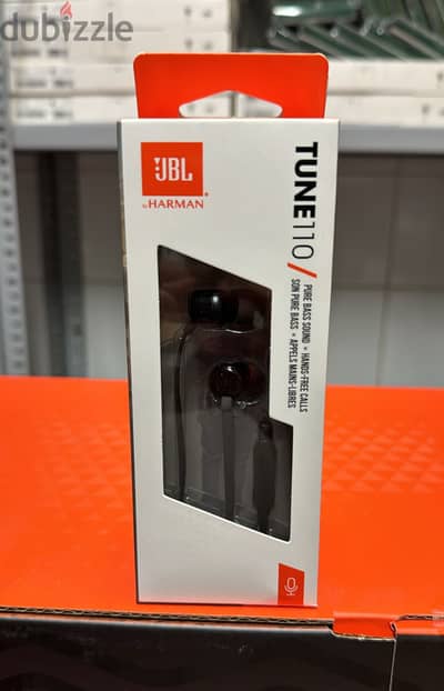 Jbl Tune 110 earphones 3.5mm black