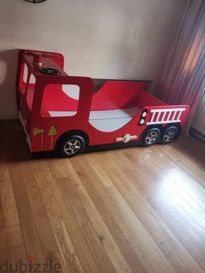 Firefighter bed for kids