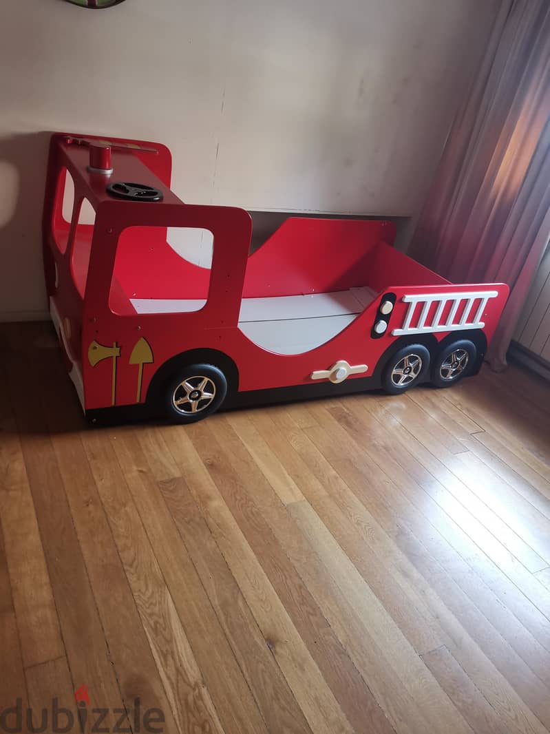 Firefighter bed for kids 0