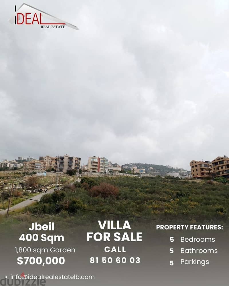 Core and shell duplex villa for sale in Jbeil district REF#JH17500 0