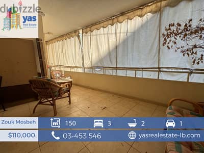 Zouk Mosbeh 150m2 | Well Lighted | Flat | Quiet Area | EL |