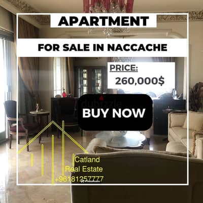 HOT DEAL!!! Apartment for sale in Naccache $260,000 Sea View CALM AREA