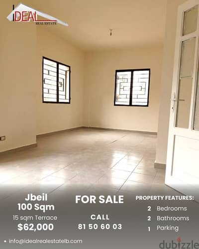 105 SQM Apartment with Terrace for sale in Jbeil REF#JH17501