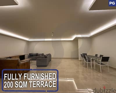 fully furnished - 200 sqm terrace-Mansourieh/منصوريه REF#PG118777