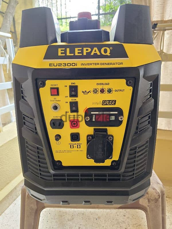 ELEPAQ Inverter Gasoline generator 2300W/9.5amps 3