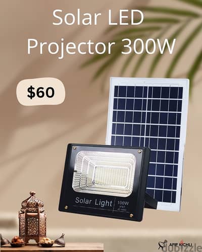 Solar LED Projector 300 Watt