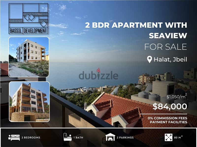 2 BDR APT. WITH SEAVIEW_شقة للبيع في حالات مع منظر على البحر 0